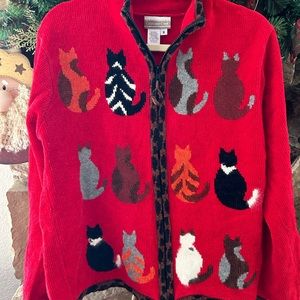 Vintage cat sweater 90’s